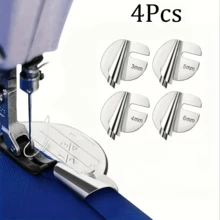 1Pc/2/3/4/6/8Pcs Universal Sewing Hemming Foot Set, 8 Sizes Wide Hemming Presser Feet, Sewing Machine Hemming Feet, Home & Industrial Sewing Machine Curved Hemming Feet - A - View 15