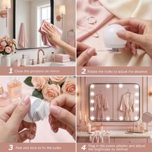1pc Adjustable Brightness Makeup Light Strip, USB Powered Vanity Light, 3 Color Modes (White/Warm/Neutral), Shadowless Makeup Lighting, Suitable For Dressing Room, Vanity, Live Streaming, Suitable For Bar, Home And Entertainment Venues - 3 Light Color - View 3