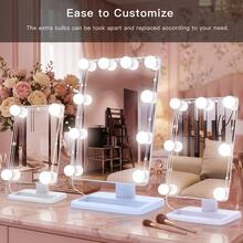 1pc Adjustable Brightness Makeup Light Strip, USB Powered Vanity Light, 3 Color Modes (White/Warm/Neutral), Shadowless Makeup Lighting, Suitable For Dressing Room, Vanity, Live Streaming, Suitable For Bar, Home And Entertainment Venues - 3 Light Color - View 5