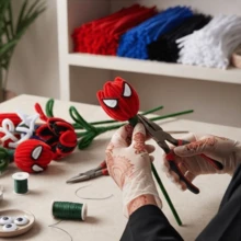400/424 Peças Conjunto de Limpadores de Cano DIY com Tema, Material Macio, Denso e Grosso, Adequado para Fazer Flores, Rosas, Rosas Pequenas, Rosas Brancas, Árvores, Buquês, Aranhas, Animais, Plantas e Mais, Ideal para Entusiastas de Artesanato DIY, Presentes de Formatura, Volta às Aulas, Suprimentos de Sala de Aula e Escritório, Decoração Doméstica, Embalagem Criativa, Presentes de Feriado, Presentes de Aniversário - Multicolorido - Visão 5