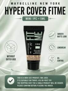 Maybelline 美寶蓮訂製粉底液無瑕版 201,正裝30ml,,中樣18ml,小樣5ml,輕薄服帖質地,高遮瑕,長效持妝,不易暗沉,橄欖二白色 - 客製化粉底液無瑕版 201 - 查看 8