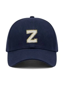 1pc Y2K Street Style Customized Initial Baseball Cap, UV Protection Breathable Summer Sun Hat, Adjustable Face-Slimming Cap, Unisex - Multicolor - View 31
