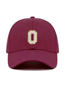 1pc Y2K Street Style Customized Initial Baseball Cap, UV Protection Breathable Summer Sun Hat, Adjustable Face-Slimming Cap, Unisex - Multicolor - View 79