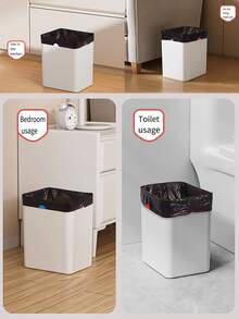 60 Kitchen Trash Bags, Durable And Lightweight Disposable Kitchen Trash Bags Made Of Durable Plastic, Suitable For Kitchen, Bathroom, Home, Household Items. Also Suitable For Home Christmas Decoration, Christmas Gifts, School Supplies, Bookshelf Decoration. - Black - View 5