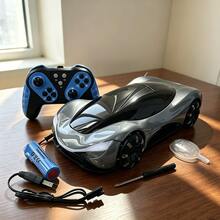 2.4GHz 遙控漂移特技車,模擬霧面電鍍 RC 玩具車,附噴霧、LED 燈與音樂,360° 旋轉特技輪胎,充電底座,長效可充電電池,適合 8 歲以上男孩女孩的電動遙控車玩具 - 彩色 - 查看 14