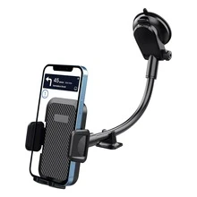 Universal Car Windshield Phone Holder, Flexible Long Arm, 360° Rotation, Welded Design, Compatible With IPhone And Android Phones, Birthday Gift, Car Accessories For Family And Friends, Car Phone Mount - Black - View 7