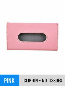 1pc New Creative Car Sunshade Tissue Box, Leather Car Tissue Holder, Hanging Sunroof Seat Car Interior Tissue Box - Car Tissue Box - View 10