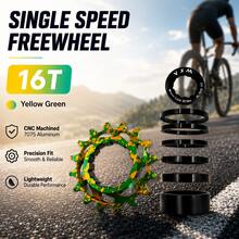 VXM Sepeda Gunung Warna Campuran Paduan Aluminium Roda Gigi Tunggal Freewheel Sepeda Dirt Jump AM 16T 18T Konversi Gigi Roda Gigi Tunggal Aksesori Roda Gigi Tunggal - MultiWarna - View 16