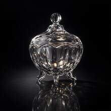 Bomboniere de Vidro Cristal Luxo Pote Doceira Decorativa - 6 Modelos(158-700ml) - Veneza(158ml) - Visão 1