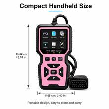 V519 Car Fault Detector Obd2 Scanner Fault Diagnosis Tester Engine System Diagnostic Tool Code Reader - Pink - View 2