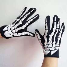 Halloween Skeleton Gloves Performance Makeup Party Ghost Festival Unisex Carnival Party Bone Joint Gloves Skeleton Claw Gloves Performance Props - Multicolor - View 5