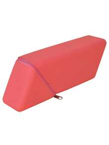 This Silicone Stationery Storage Bag Features A Zipper Closure And Diamond Pattern Design, Suitable For Desktop Storage And Portable Carry, A Minimalist Multifunctional Pencil Case, An Essential Back-To-School Item For Students - Multicolor - View 18