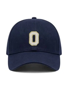 1pc Y2K Street Style Customized Initial Baseball Cap, UV Protection Breathable Summer Sun Hat, Adjustable Face-Slimming Cap, Unisex - Multicolor - View 87