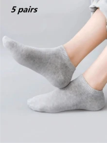 10 Pares de Meias Brancas de Cano Baixo Respiráveis de Verão para Mulheres, Meias Finas Nude para Viagem e Férias, Opções de 1/5/10/3/15/30 Pares - Branco - Visão 18