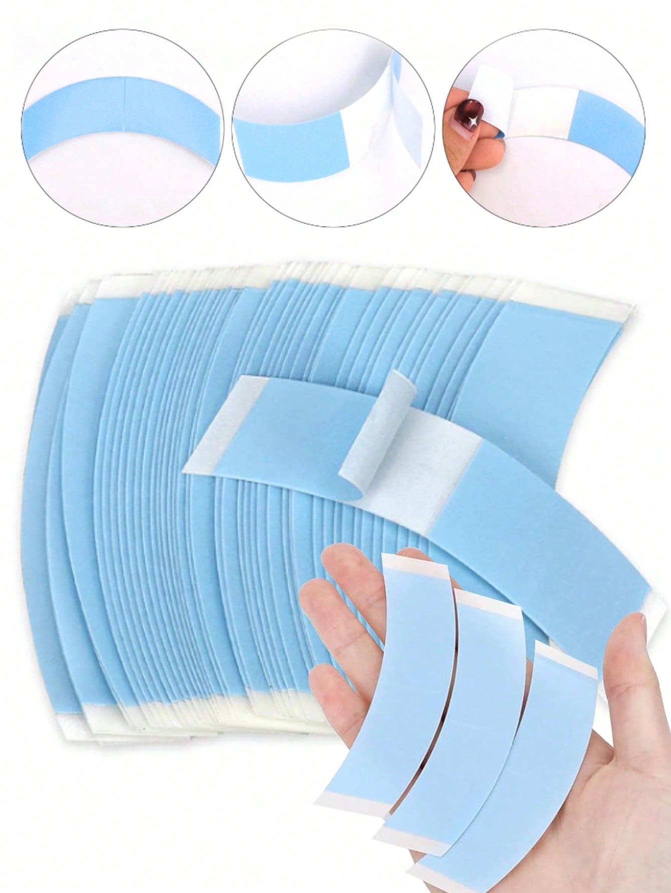 150/72/36PCS Wig Adhesive Film Double-Sided Adhesive Tape For Scalp, Special Waterproof And Sweat-Proof Adhesive For Wig Pieces, Breathable Double-Sided Adhesive Tape. - View 1