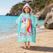 nerd hunters Kids Hooded Poncho Towel - Unicorn - 120cm - Multicolor - View 9