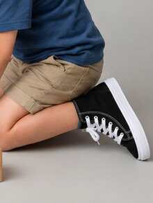 Kids Tennis Shoes - Black - View 3