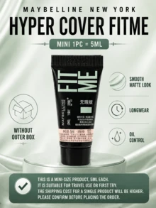 Maybelline 美寶琳客製化粉底液無瑕版 103 號，正裝 30ml、中容量 18ml、試用裝 5ml，輕盈貼膚質地，高遮瑕，持久妝效，粉白色 - 客製化粉底液無瑕版 103 - 查看 8