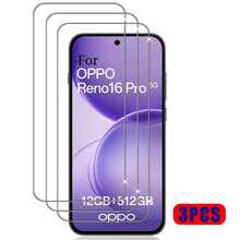 3 قطع واقي شاشة زجاج مقسى عالي الدقة منحني 3D فيلم عدسة شفاف متوافق مع OPPO Reno 16/16 Pro/16 F/Reno 15 5G/15 Pro/15 Pro Max/15 F/ Find X8/X8 Pro/A6/A6 Pro لهواتف سلسلة Reno - شفاف - مشاهدة 10