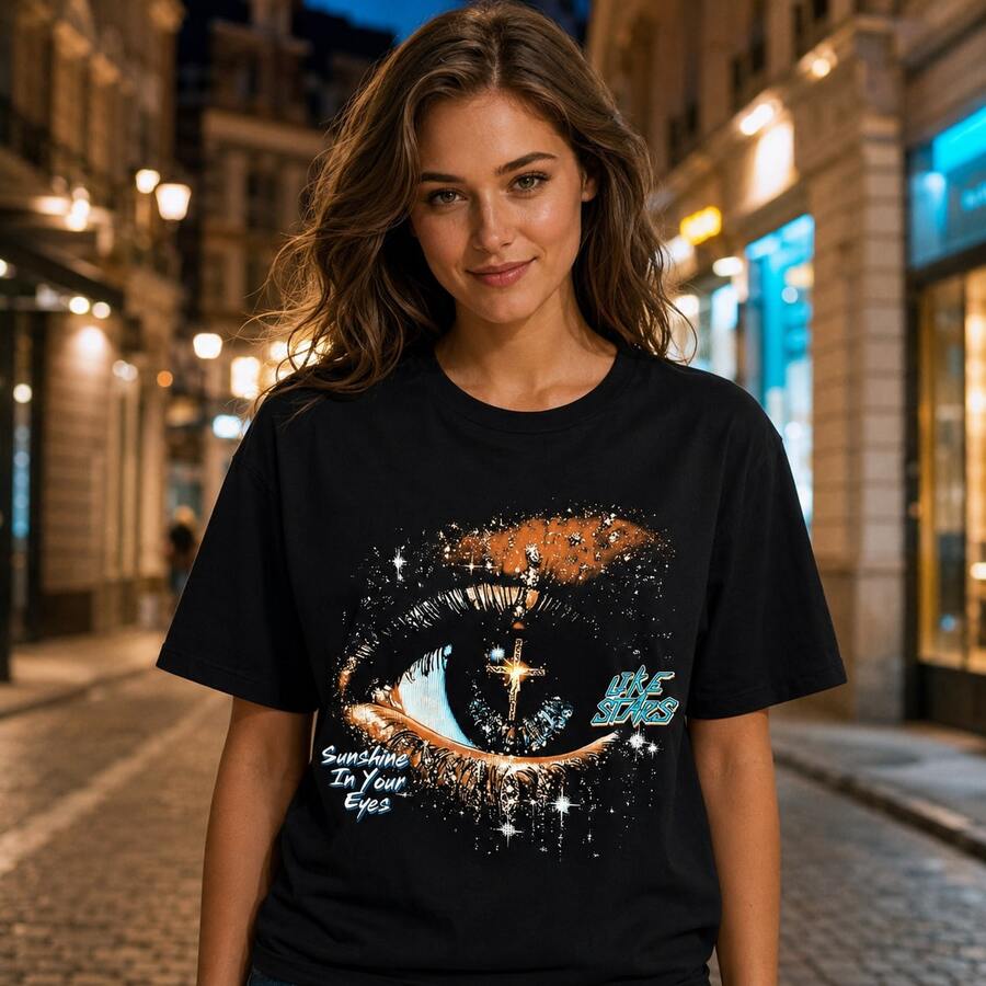 Loose Y2K Stylish Letter Print T Shirt - Casual Round Neck,Short Sleeves,Machine Washable - Suitable For Spring/Summer/Autumn,Fashion Style - 1 - 查看 1