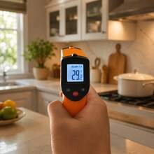 Termometer Inframerah Multifungsi, Layar Digital LED Besar Presisi Tinggi, Fungsi Laser Non-Kontak, Rasio Jarak ke Titik 12:1, Emisivitas yang Dapat Diatur, Cocok untuk Mesin, Aksesori Alat Permukaan Inframerah Laser, Peralatan Pengukuran Suhu Industri, Termometer Portabel - CX-6000 - View 6