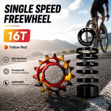 VXM Sepeda Gunung Warna Campuran Paduan Aluminium Roda Gigi Tunggal Freewheel Sepeda Dirt Jump AM 16T 18T Konversi Gigi Roda Gigi Tunggal Aksesori Roda Gigi Tunggal - MultiWarna - View 10