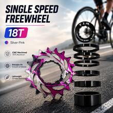 VXM Sepeda Gunung Warna Campuran Paduan Aluminium Roda Gigi Tunggal Freewheel Sepeda Dirt Jump AM 16T 18T Konversi Gigi Roda Gigi Tunggal Aksesori Roda Gigi Tunggal - MultiWarna - View 11