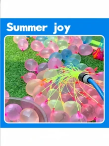 Water Balloon, Quick Fill Water Balloons, Suitable For Adults, Summer Pool Party Outdoor Fun Game Props (Random Color) - A - View 6