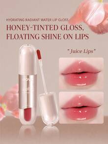 NOVO Water-Gloss Transparent Lip Glaze, High-Shine Mirror Finish, Comfortable Moisturizing Formula, Long-Lasting, Enhances Lip Color, Suitable For Girls' Daily Light Makeup, Romantic Dates And Party Looks - 022#Morning Glow - View 3