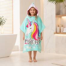 nerd hunters Kids Hooded Poncho Towel - Unicorn - 120cm - Multicolor - View 5