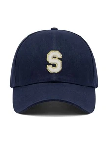 1pc Y2K Street Style Customized Initial Baseball Cap, UV Protection Breathable Summer Sun Hat, Adjustable Face-Slimming Cap, Unisex - Multicolor - View 53