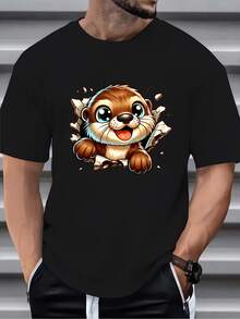 Camisetas de hombre - Negro - Ver 3