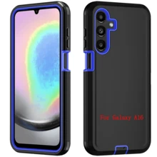 Durable Shockproof Protective Case For Phones - Black/Blue, Heavy-Duty Dual-LayercShock-Absorbing Protective Shell, With Port Dust-Proof And Scratch-Resistant, Compatible With IPhone Series, Unisex, Everyday Use - Black Blue - View 24