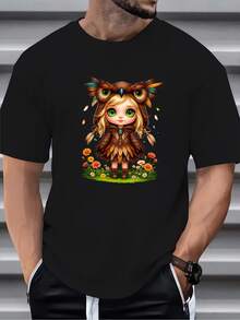 Men T-Shirts - 黑色 - 查看 3