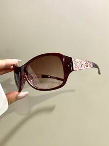 Punk Glasses, Fashion Eyeglasses Frame Legs Floral Pattern Decorative Eyeglasses For Men And Women - Multicolor - View 11