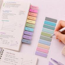 200Pcs Colorful Sticky Tabs, 10 Colors Writable Index Tabs, Removable Waterproof Book Markers For Study Notes, Planner, Office Organization,Back To School Season - one-size - View 4