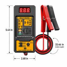 CNB-808 Automotive Relay Tester 12V-24V Digital Display Relay Analyzer 4 Pin 5 Pin Car Battery Voltage Test Tool - one-size - View 2