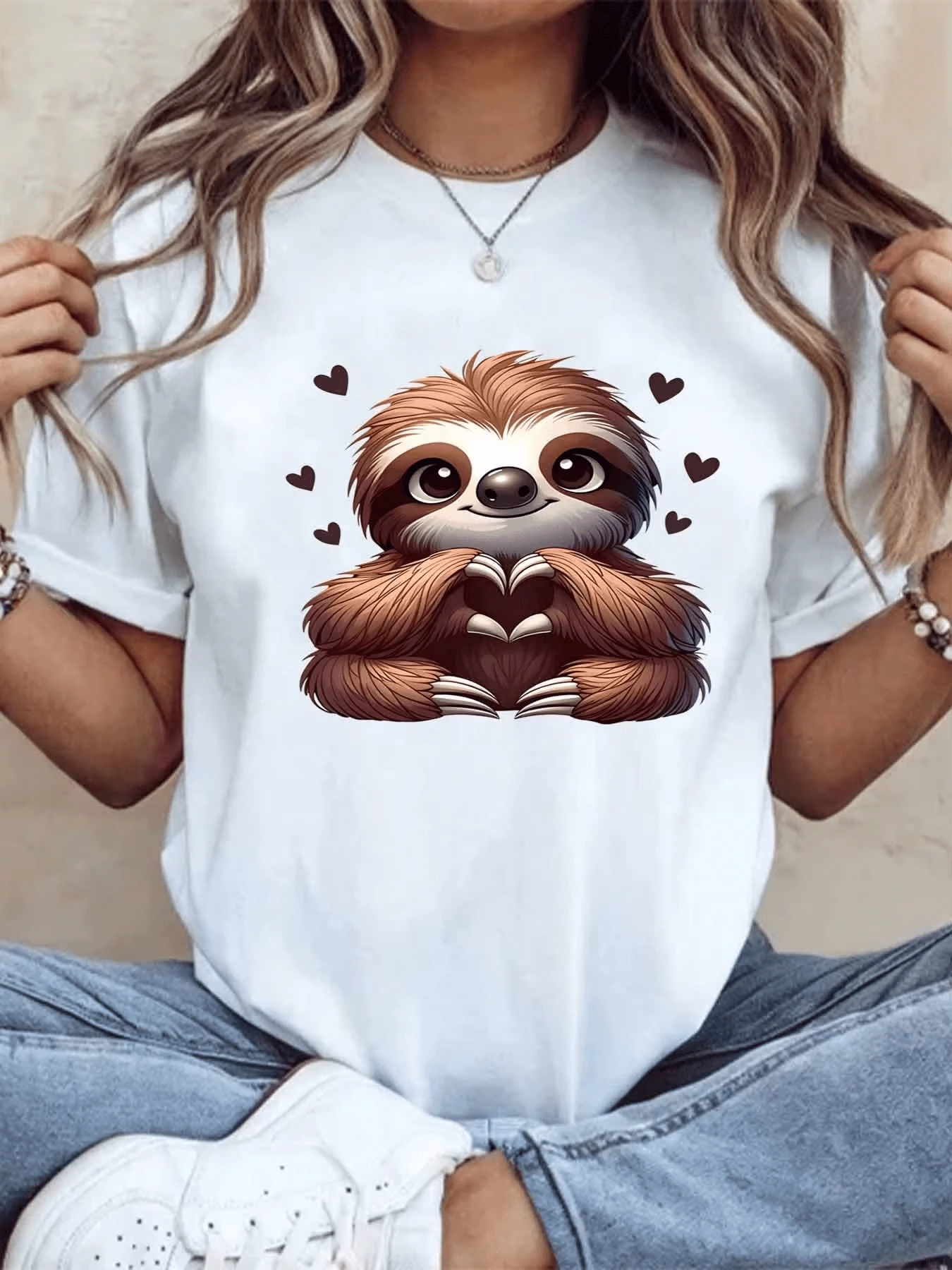 Women T-Shirts - 白色 - 查看 1
