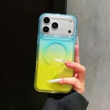 متوافق مع حافظة هاتف Apple 18 Pro، حافظة INS Dopamine 17 شفافة كريستالية مغناطيسية، 18 PM بتدرج ثنائي اللون، 16 15 14 13 - Q3456 - مشاهدة 24