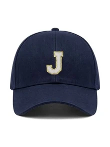 1pc Y2K Street Style Customized Initial Baseball Cap, UV Protection Breathable Summer Sun Hat, Adjustable Face-Slimming Cap, Unisex - Multicolor - View 83