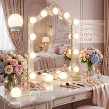 1pc Adjustable Brightness Makeup Light Strip, USB Powered Vanity Light, 3 Color Modes (White/Warm/Neutral), Shadowless Makeup Lighting, Suitable For Dressing Room, Vanity, Live Streaming, Suitable For Bar, Home And Entertainment Venues - 3 Light Color - View 4