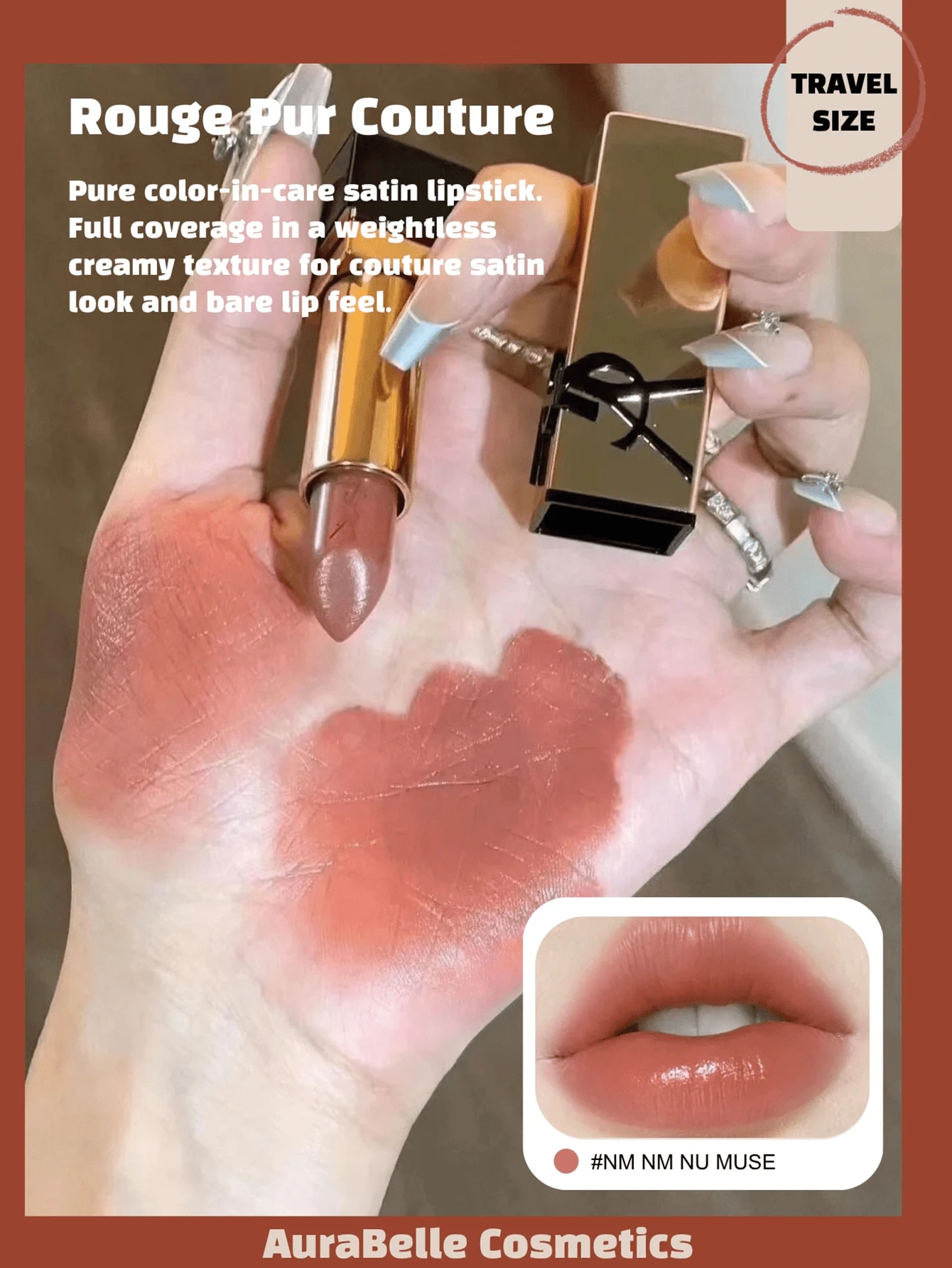 YSL YVES SAINT LAURENT ROUGE PUR COUTURE NM 1.3g - #NM-1.3g - View 1