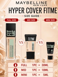 Maybelline 美寶琳客製化粉底液無瑕版 103 號，正裝 30ml、中容量 18ml、試用裝 5ml，輕盈貼膚質地，高遮瑕，持久妝效，粉白色 - 客製化粉底液無瑕版 103 - 查看 5