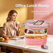The Complete Lunch Box Set Includes Tableware, Features A Heat-Resistant Design, And Comes With A 1200ml Large-Capacity Lunch Box And Tableware, Making It Ideal For Use In Offices And Schools - Multicolor - View 4