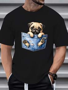 Camisetas de hombre - Negro - Ver 3