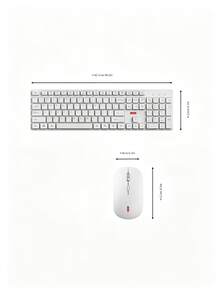 Lenovo 2.4G Wireless Keyboard And Mouse Combo, 104-Key Full-Size Office Keyboard With Silent Ergonomic Mouse, Suitable For Laptop, Desktop, Home Office - View 3
