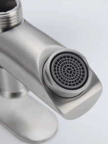 Modern Concealed Installation Shower Tap, Brushed Stainless Steel Wall-Mounted Hot & Cold Faucet Triple Control Valve For Toilet Bath Tub Use - Multi-color - View 11