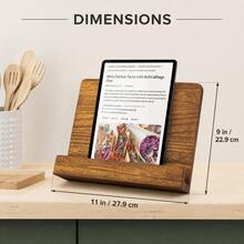 Beautiful Cookbook Stand For Your Kitchen Counter - Solid Wood Stand Easily Keeps Cook Or Recipe Books Open For Convenient Cooking - Perfectly Fits Your /Tablet And Enhances Any Kitchen Deco - Multicolor - View 8
