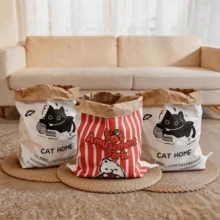 猫咪解闷自娱玩具，牛皮纸猫隧道猫窝，捉迷藏逗猫棒，适合室内猫 - 彩色 - 查看 15