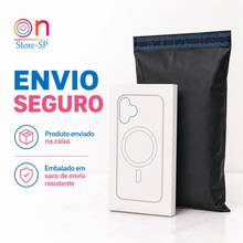 Capa Capinha Magnética Capinha Case Acrilico Transparente I-P-H-O-N-E 11 17 16 15 14 12 13 14 Plus 15 Pro Max Para Carregamento Sem Fio - Transparente - Visão 7